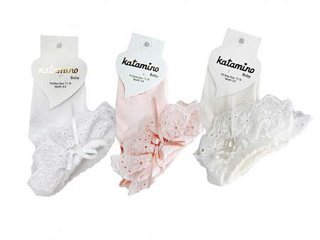 Носки с кружевом для девочки KATAMINO
