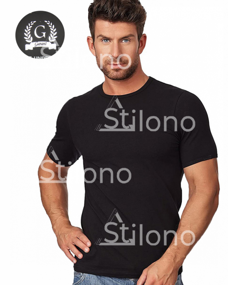 Мужская черная футболка GARANT 103-1 G