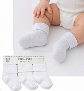 Носочки белые для малышей  BELINO