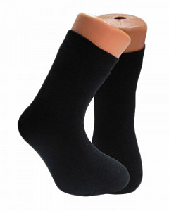 Махровые черные носки для мальчика   NESTI