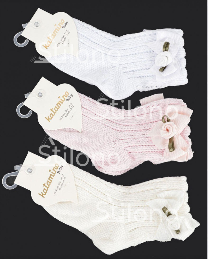 Ажурные носочки с аксессуаром для девочки KATAMINO 43013 K