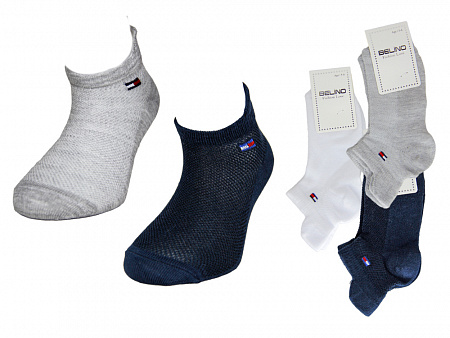 Носки для мальчика укороченные в сетку BELINO