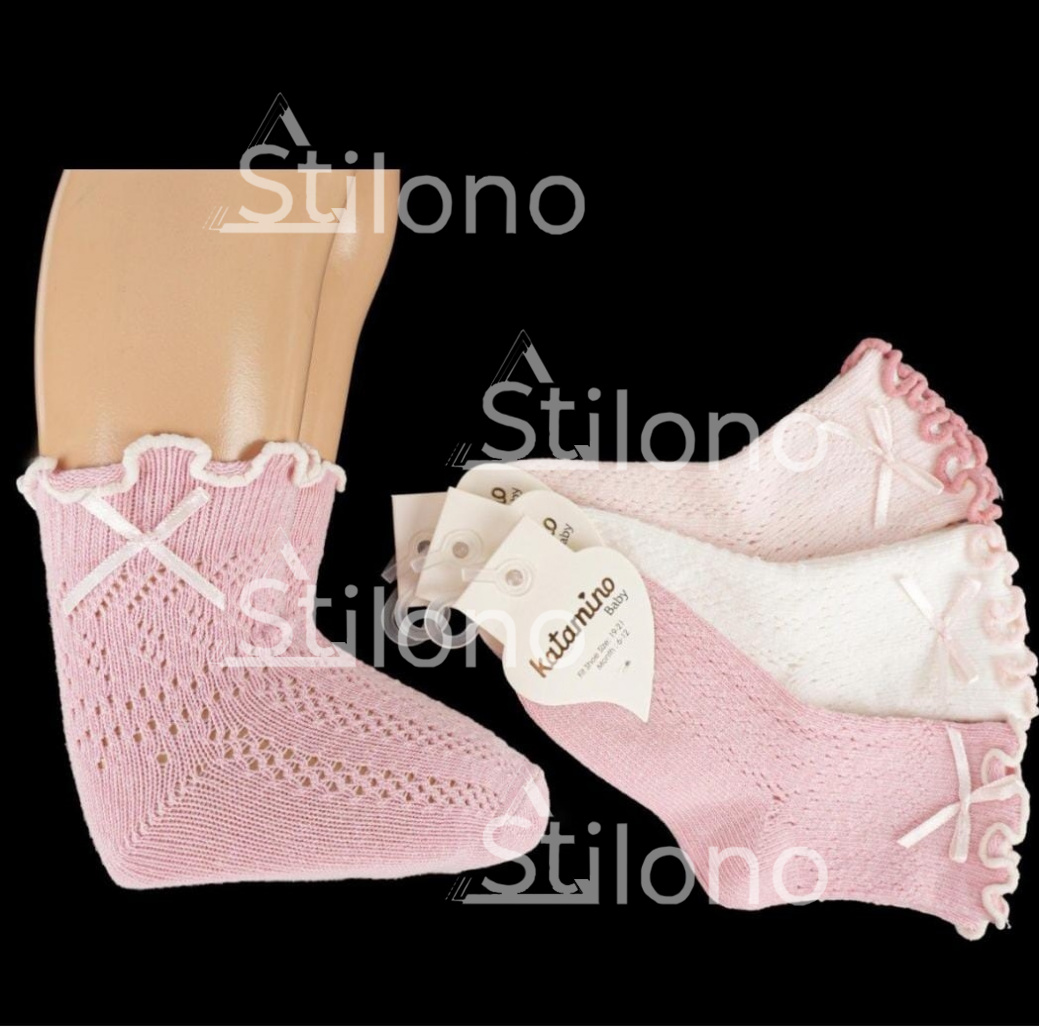 Ажурные носочки с аксессуаром для девочки KATAMINO 24087 K