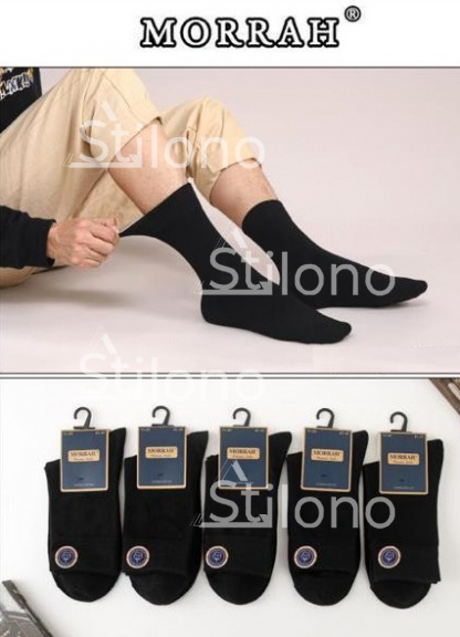 Мужские высокие черные классические носки MORRAH 11-07 MH