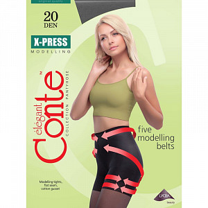 Колготки женские  X-Press 20 XL nero CONTE