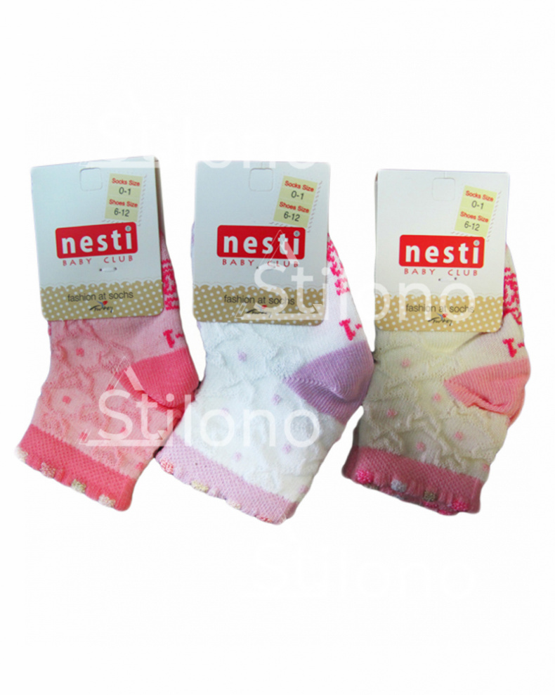 Жаккардовые носочки для девочки  NESTI 957