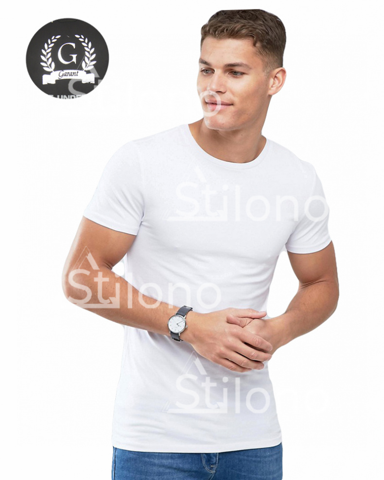 Мужская белая футболка GARANT 103-2 G