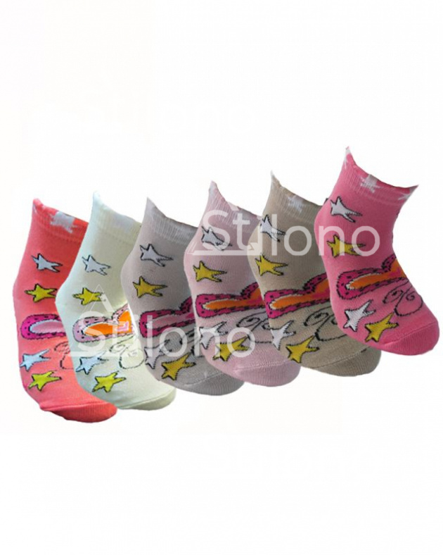 Детские носки с рисунком для девочки  UCS 0-50076