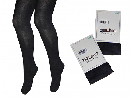 Черные капроновые колготки 60 DEN для девочки  BELINO