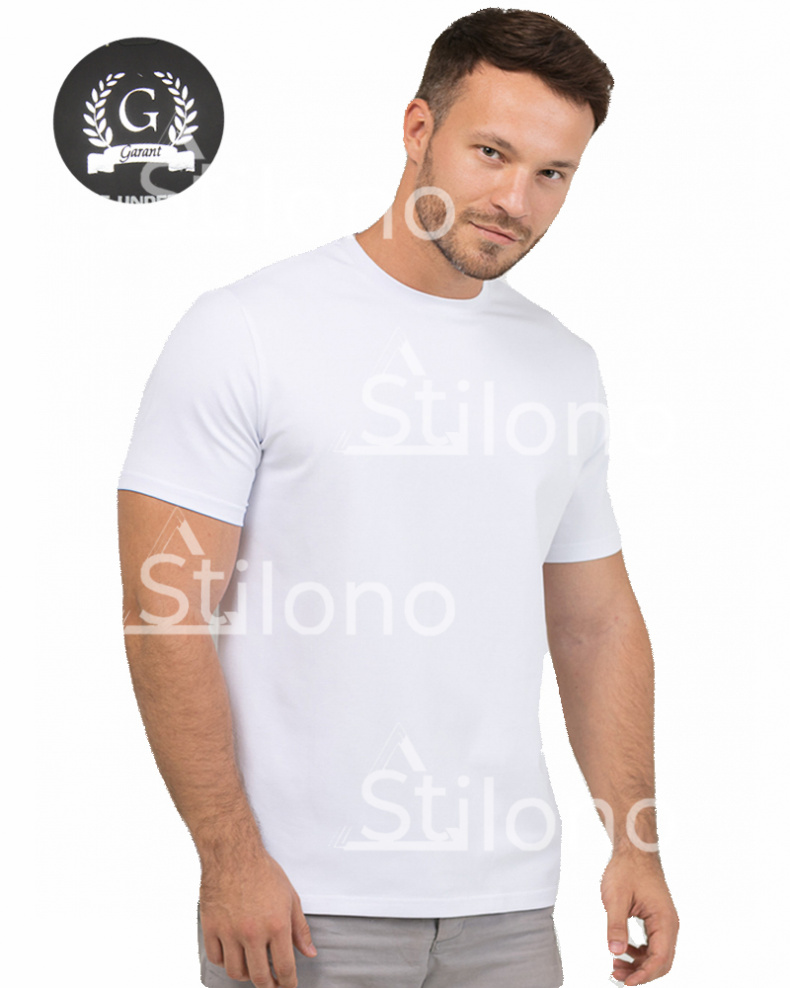 Белая мужская футболка GARANT 102-2 G