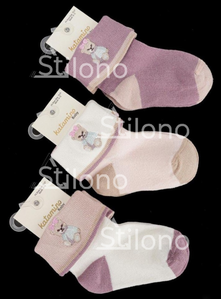 Носки с вышивкой для девочки  KATAMINO 46254 K