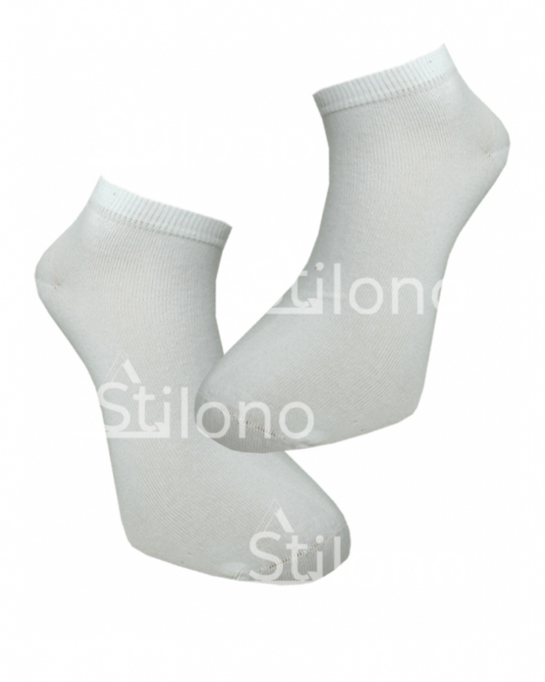 Мужские белые короткие носки  CALZE VITA 147258 CV-2